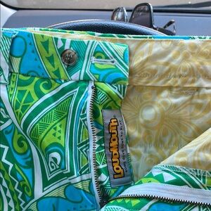 Loudmouth Green and Yellow Chinos Vibrant Style